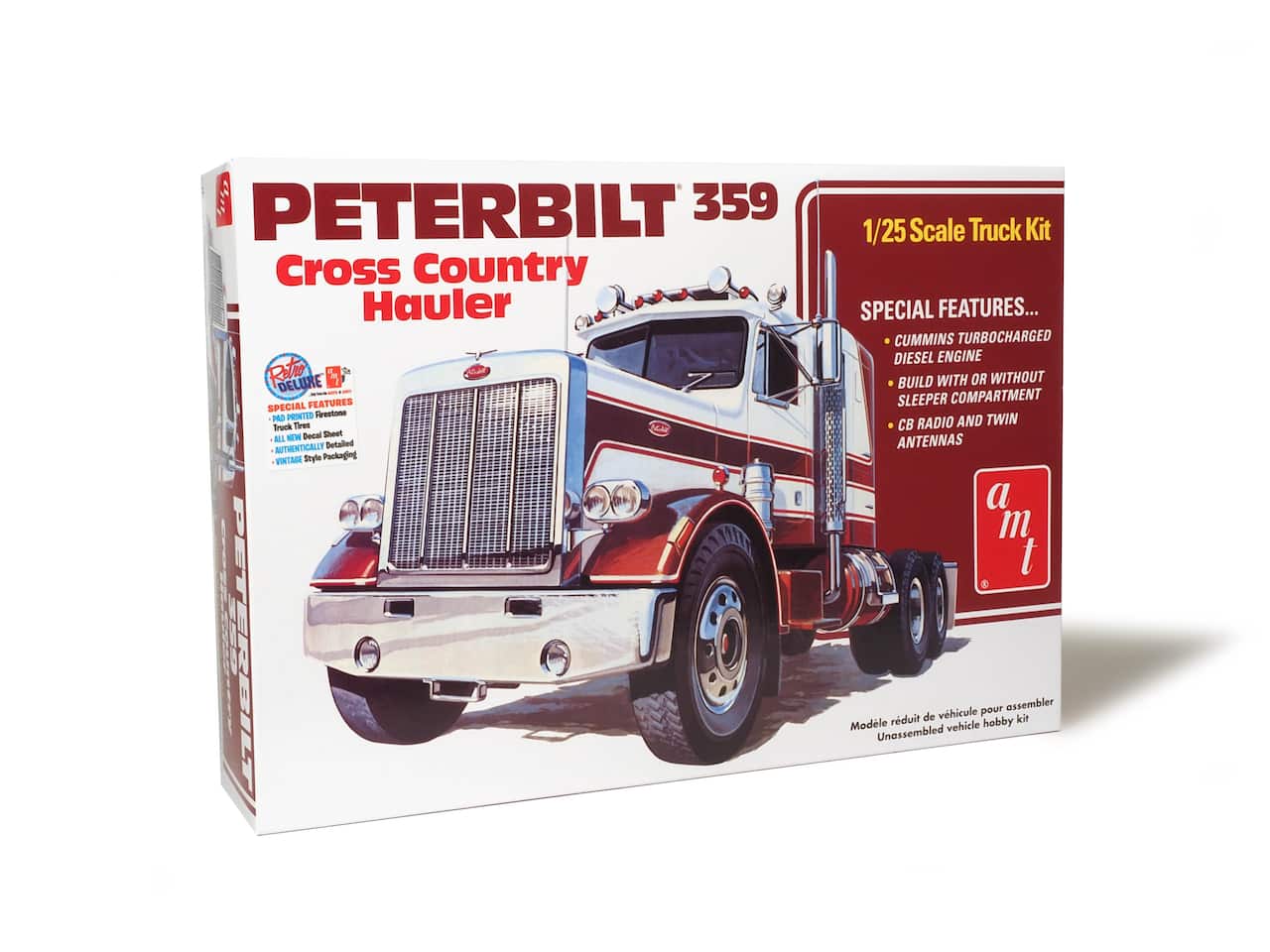 AMT® Peterbilt® 359 Cross Country Hauler 1:25 Scale Model Kit